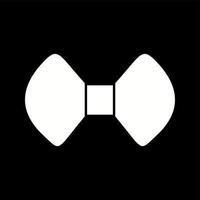 Unique Bow Tie Vector Glyph Icon