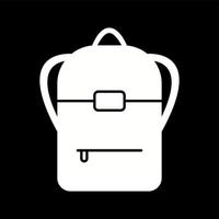 Unique Backpack Vector Glyph Icon