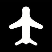 Unique Airplane Mode Vector Glyph Icon