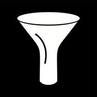 Unique Funnel Vector Glyph Icon