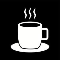 icono de glifo de vector de café caliente único