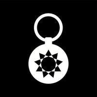 Unique Key Chain Vector Glyph Icon