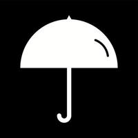 Unique Umbrella Vector Glyph Icon