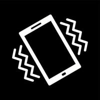 Unique Vibration Mode Vector Glyph Icon