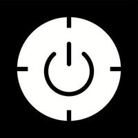 Unique Scheduled Power On And Off Vector Glyph Icon