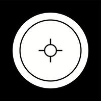 Unique Location Access Vector Glyph Icon