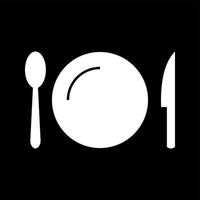 Unique Utensils Vector Glyph Icon