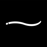 Unique Worm Vector Glyph Icon