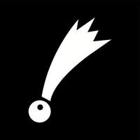Unique Comet Vector Glyph Icon