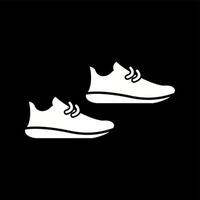 Unique Jogger Shoes Vector Glyph Icon