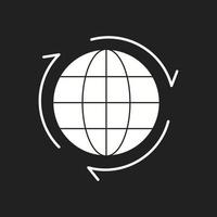 Beautiful Worldwide Vector Glyph icon