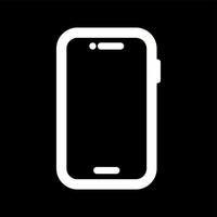 Unique Smartphone Glyph Vector Icon