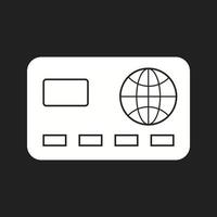 Beautiful Debit card Vector Glyph icon