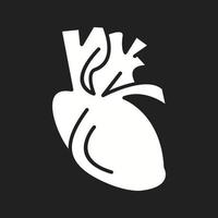 Beautiful Heart Vector Glyph icon