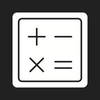 Beautiful Calculator Vector Glyph Icon