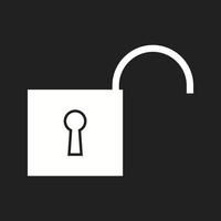 Beautiful Unlock Vector Glyph icon