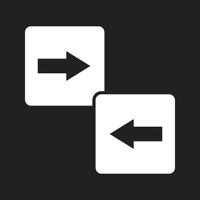 Beautiful Directional arrows Vector Glyph icon