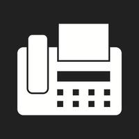 Beautiful Fax machine Vector Glyph Icon