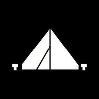 Beautiful Camping Glyph Vector Icon