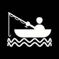 Beautiful Fishing Glyph Vector Icon