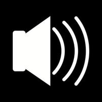 Beautiful Loud Speaker Glyph Vector Icon