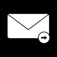 Beautiful Sending Message Glyph Vector Icon