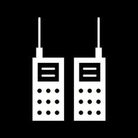 hermoso icono de vector de glifo de walkie talkie