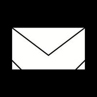 Beautiful Message Glyph Vector Icon