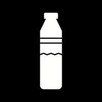 Beautiful Water Bottle Glyph Vector Icon