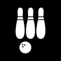 Beautiful Bowling Glyph Vector Icon