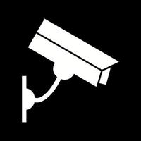 hermoso icono de vector de glifo de cámara cctv