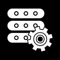 Beautiful Database Settings Glyph Vector Icon