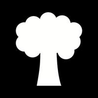 Beautiful Tree Glyph Vector Icon