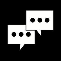 Beautiful Conversation Glyph Vector Icon