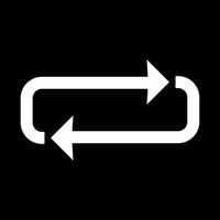 Beautiful Loop Glyph Vector Icon