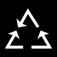 Beautiful Recycle Arrow Glyph Vector Icon