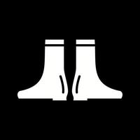 Beautiful Long boots Glyph Vector Icon