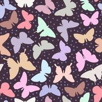 Cute pattern with fragile butterflies for printing.Vector illustration. vector