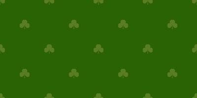 St. Patrick s Day seamless pattern consisting of three-leaf clover. Vector illustration