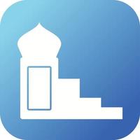 Beautiful Mimbar Glyph Vector Icon