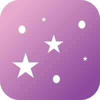 Unique Stars Vector Glyph Icon