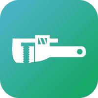 Beautiful Wrench Glyph Vector Icon