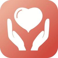 Beautiful Gesture Vector Glyph icon