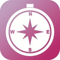 Beautiful Compass Vector Glyph icon