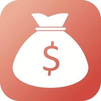 Beautiful Money bag Vector Glyph icon