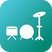 Unique Drums Vector Glyph Icon