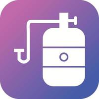 Beautiful Cylinder Glyph Vector Icon