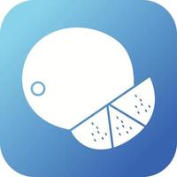 Unique Lime Vector Glyph Icon