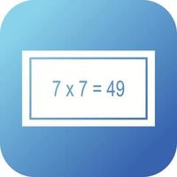 Beautiful Arithmetic Glyph Vector Icon