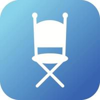 Unique Chair Vector Glyph Icon